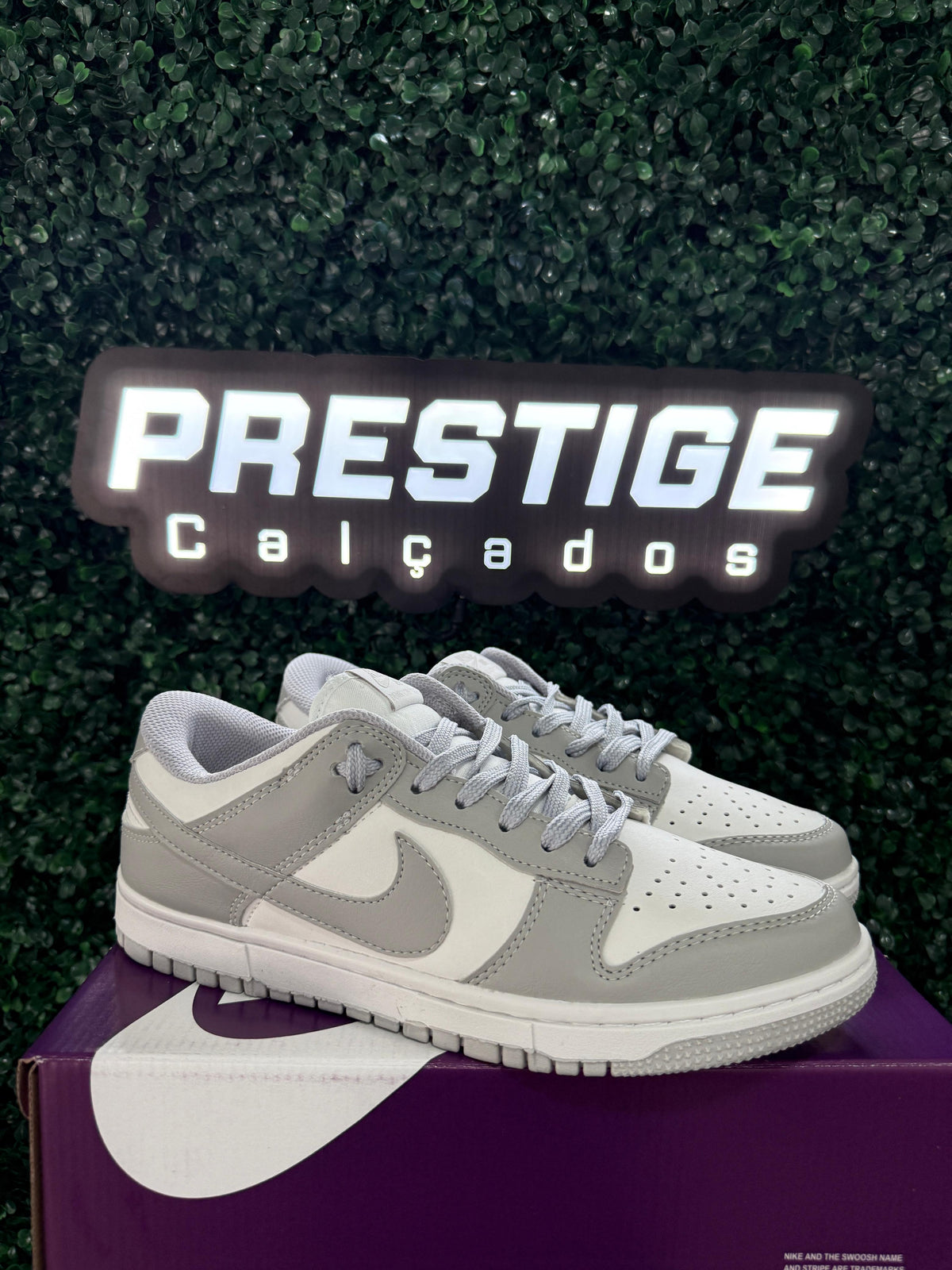 Tênis Unissex Nike Dunk Cinza Premium