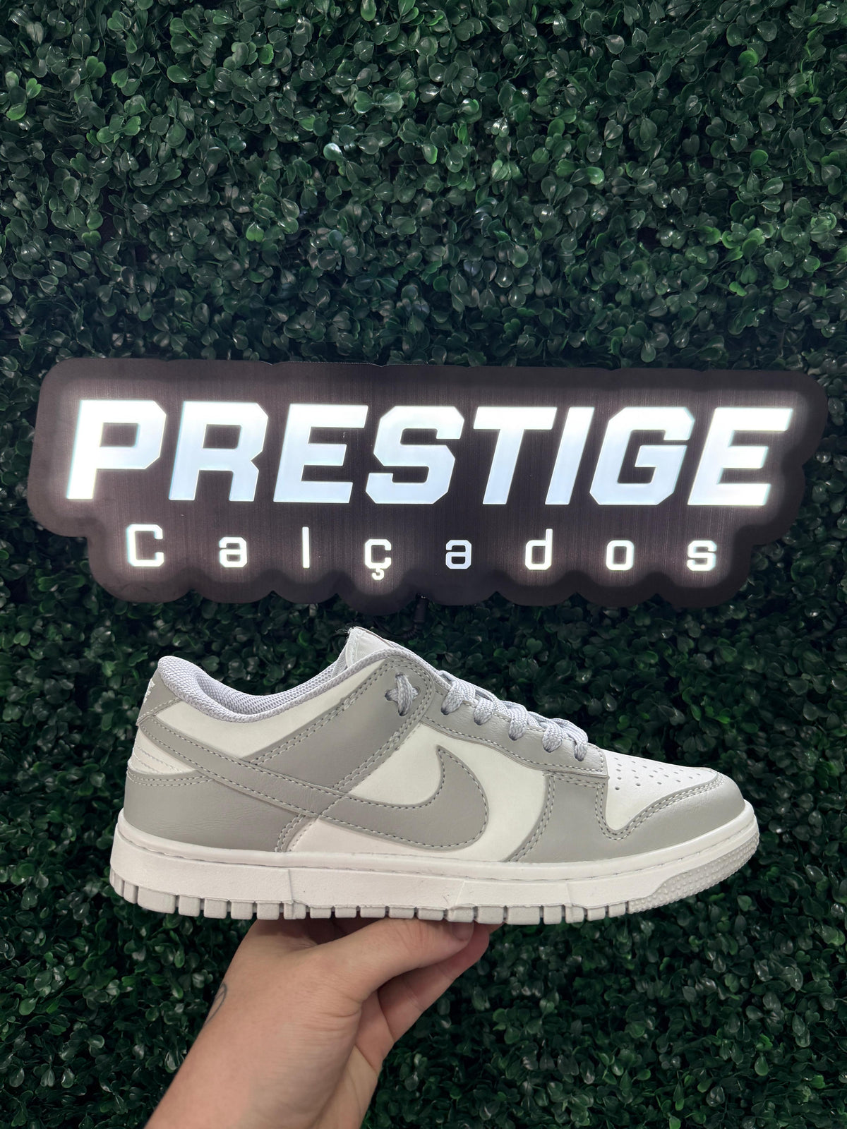 Tênis Unissex Nike Dunk Cinza Premium