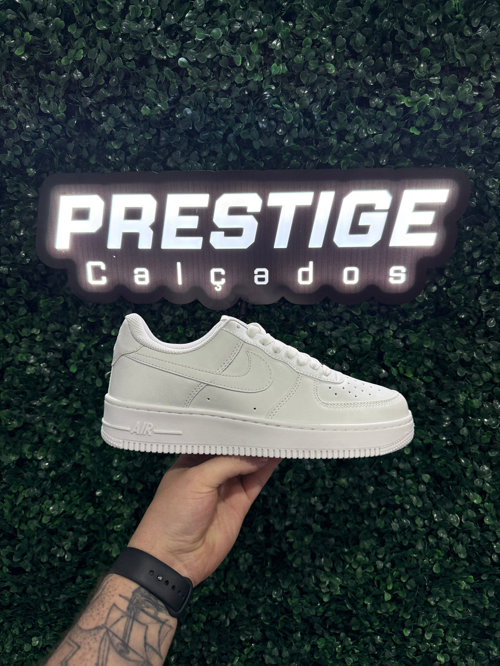 Tênis Unissex Air force 1 Branco Premium