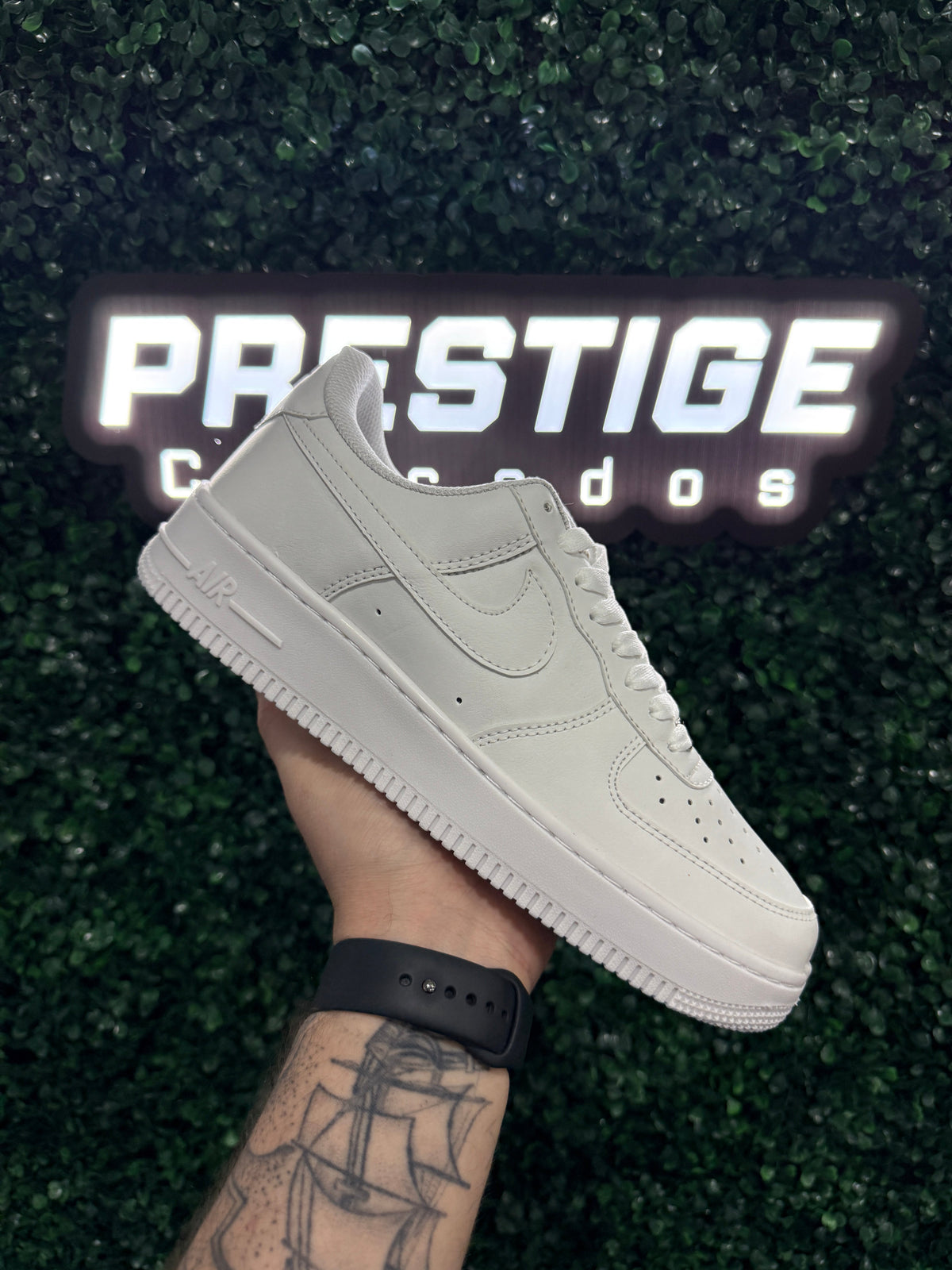 Tênis Unissex Air force 1 Branco Premium