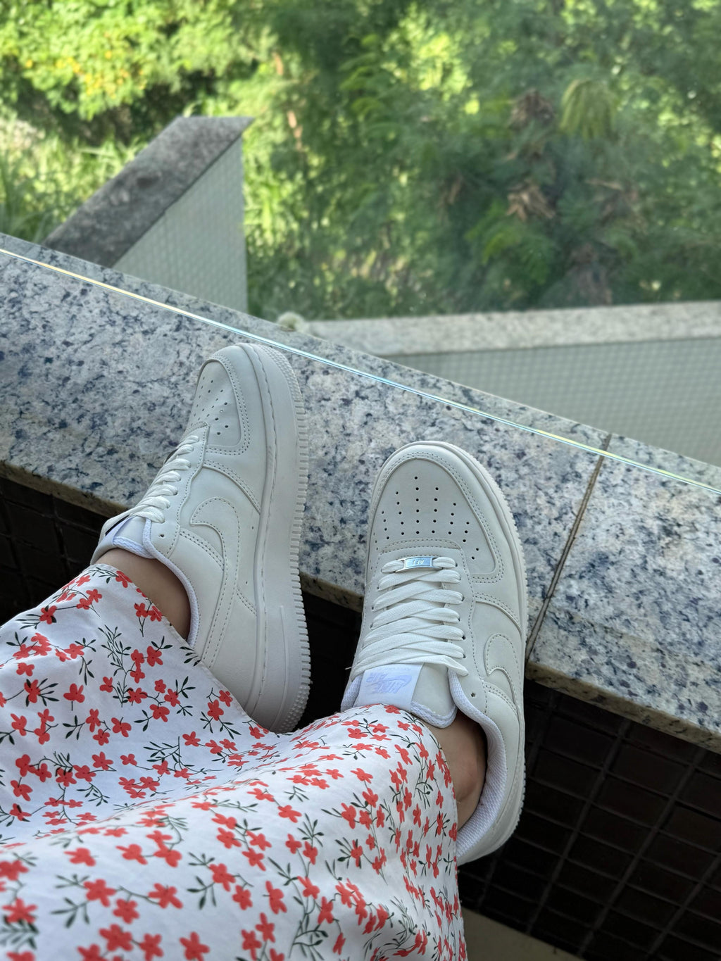 Tênis Unissex Air force 1 Branco Premium